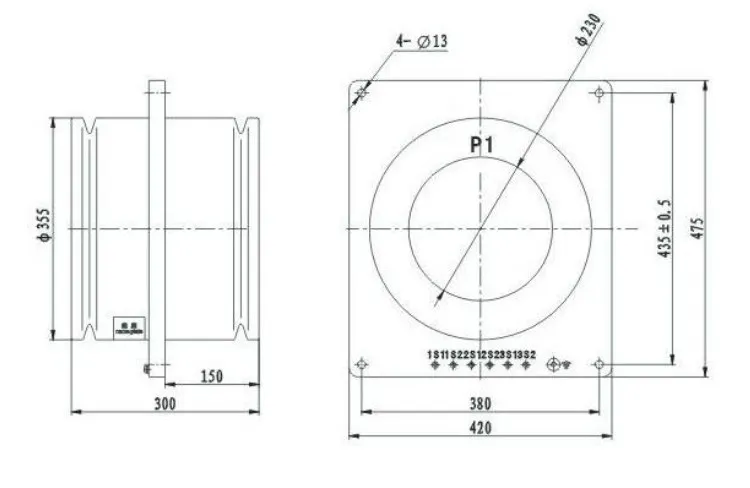 LMZB6-10 10KV annealed ring core epoxy resin bus type current transformer
